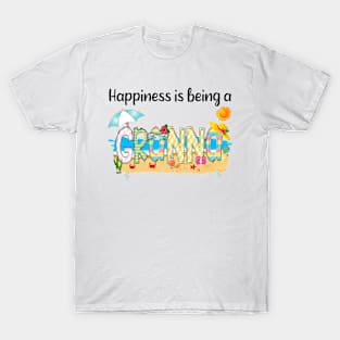 Happiness Is Being A Granna Summer Beach Happy Mother's Day T-Shirt